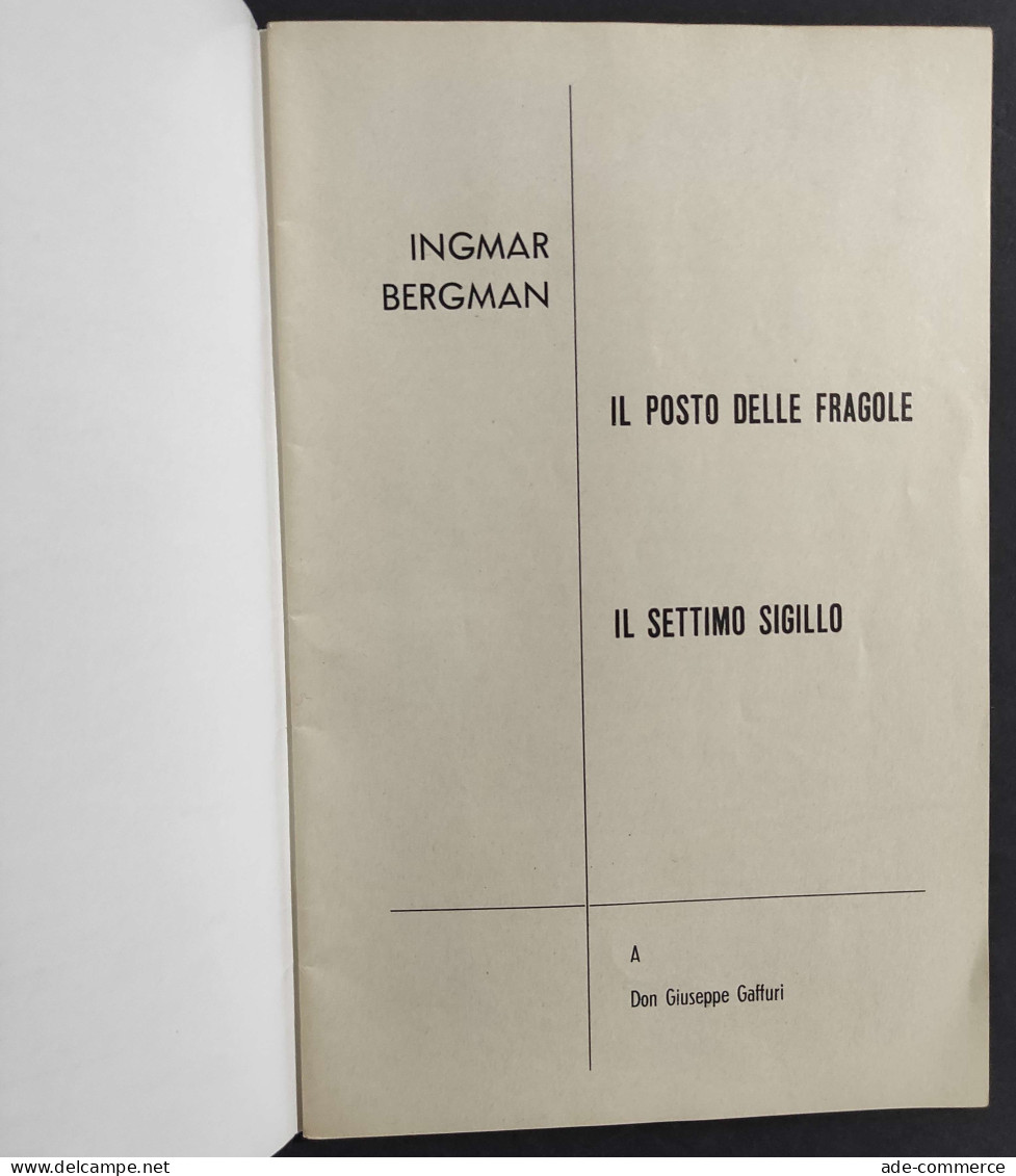 Il Posto Delle Fragole - Il Settimo Sigillo - I. Bergman - 1960 - C. Studi Cinematografici Milano                        - Film En Muziek