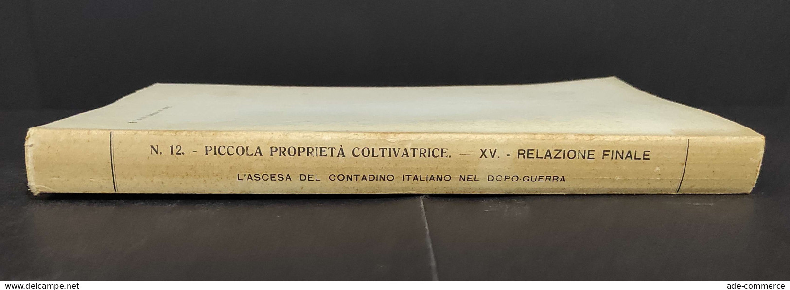 Inchiesta Sulla Piccola Proprietà Coltivatrice Nel Dopoguerra - G. Lorenzoni - 1939                                     - Gardening