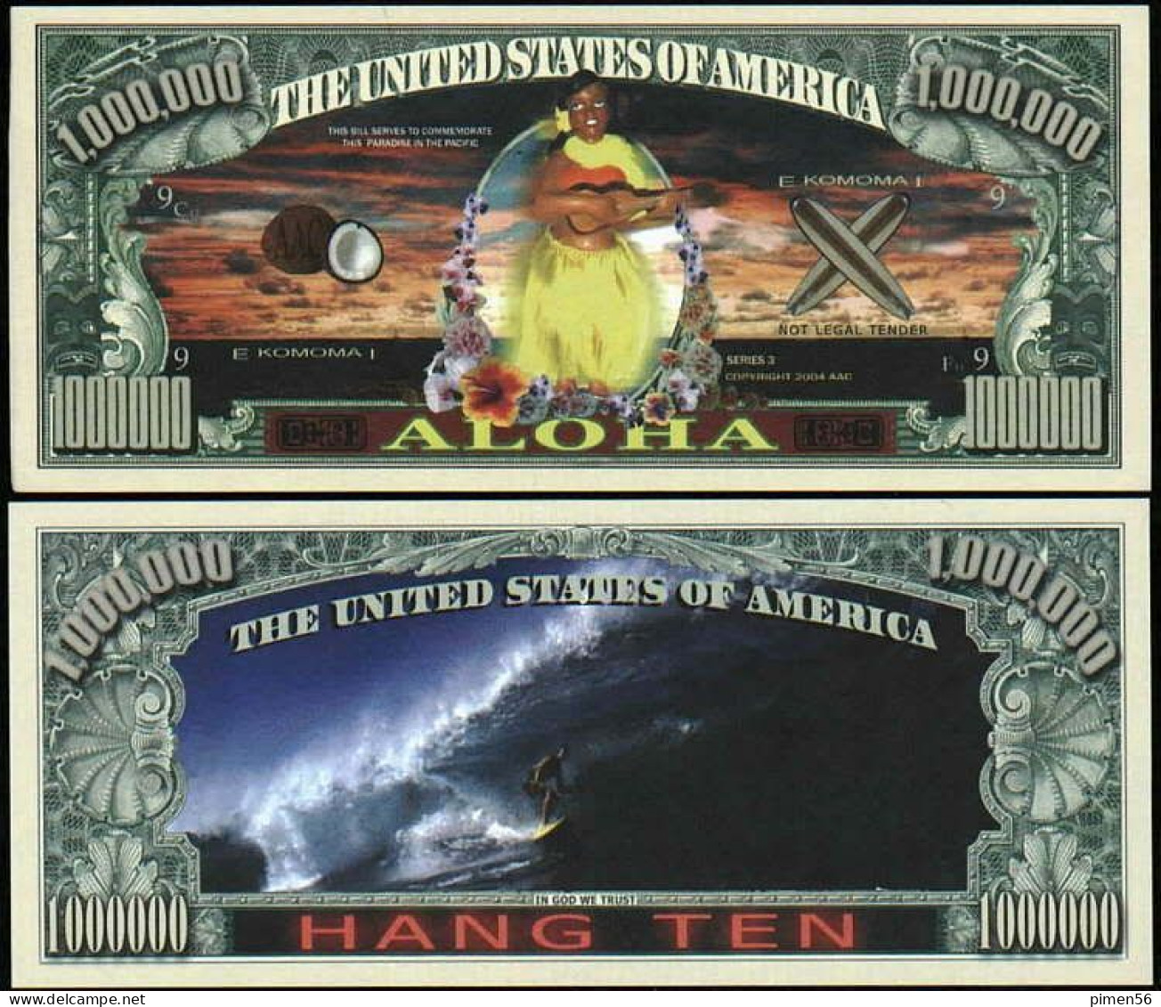 USA - FANTASY NOTE -  ALOHA  HAWAI  - UNC - Autres & Non Classés