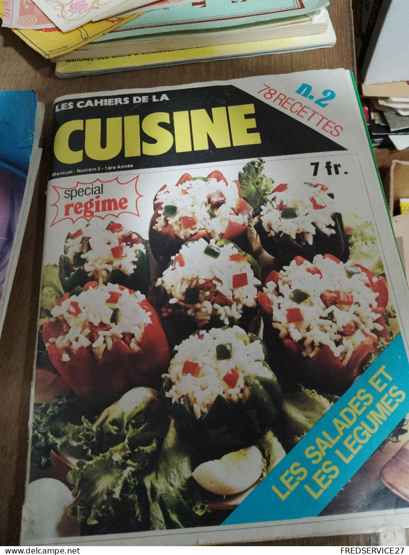 117 //  LES CAHIERS DE LA CUISINE N°2 / 78 RECETTES / SPECIAL REGIME / LES SALADES ET LES LEGUMES / 30 PAGES - Cooking & Wines