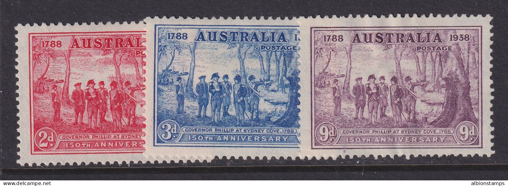 Australia, Scott 163-165 (SG 193-195), MHR - Neufs