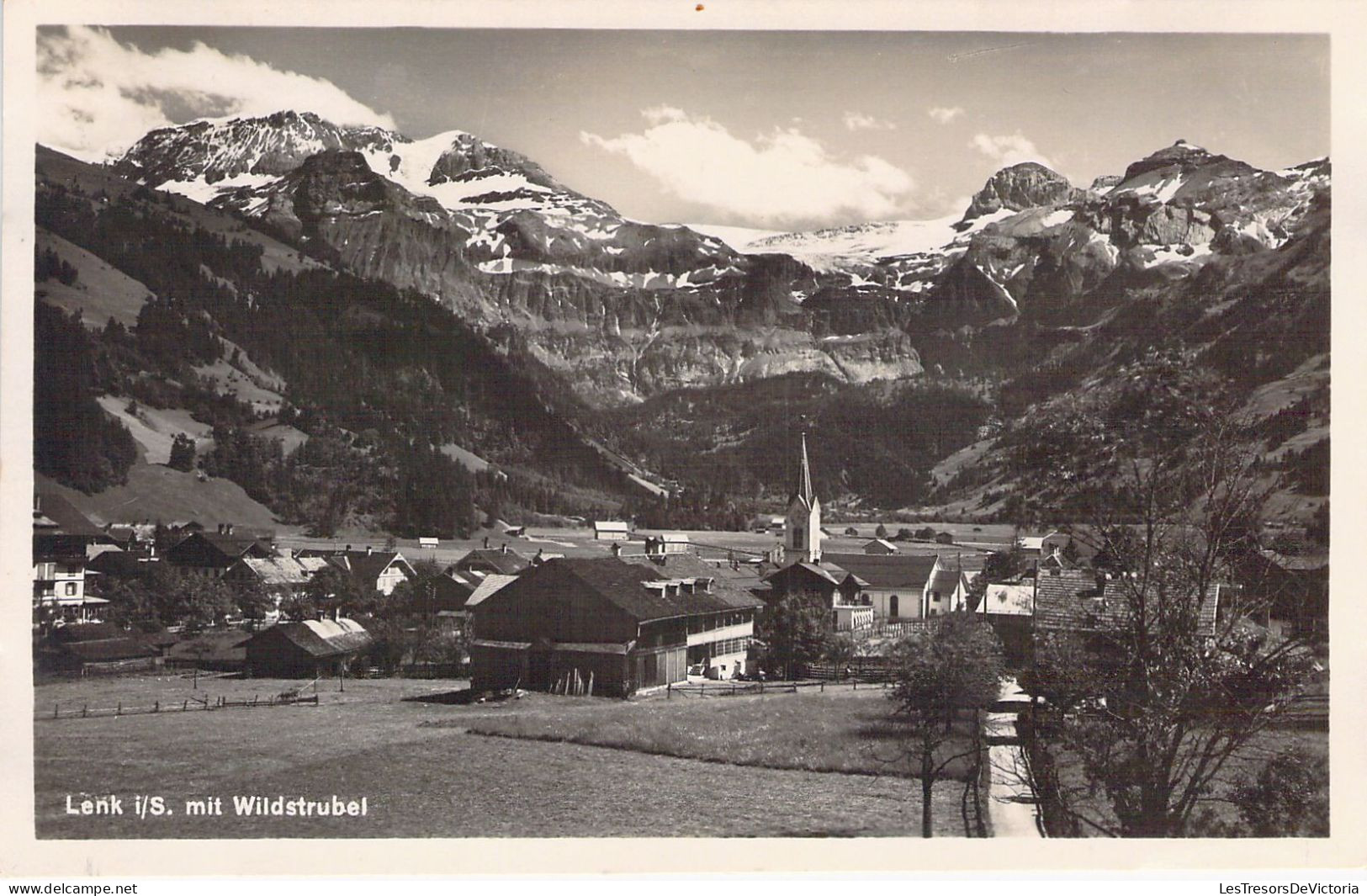 SUISSE - LENK I/S. Mit Wildstrubel - Carte Postale Ancienne - Lenk Im Simmental