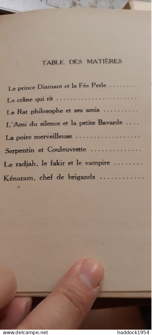 Contes De L'INDE FELICIEN CHALLAYE Durel éditeur 1946 - Contes