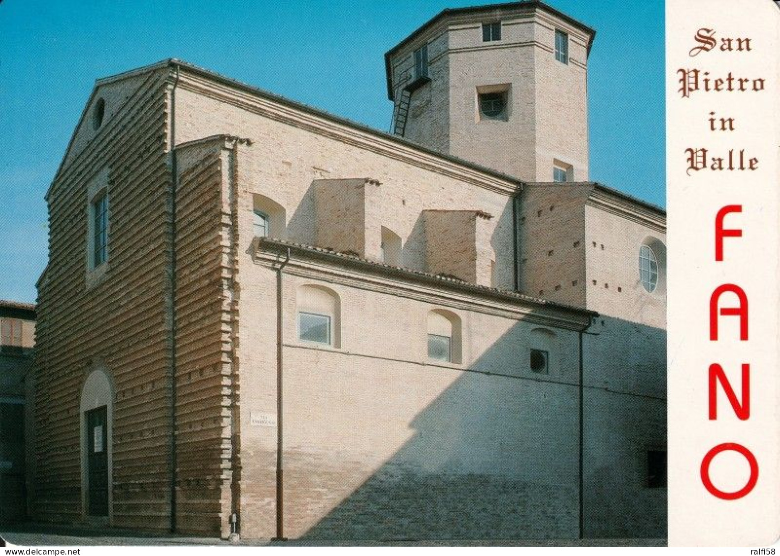 1 AK Italien * Die Kirche Des Heiligen Peter Aus Dem Tale In Der Stadt Fano * - Fano