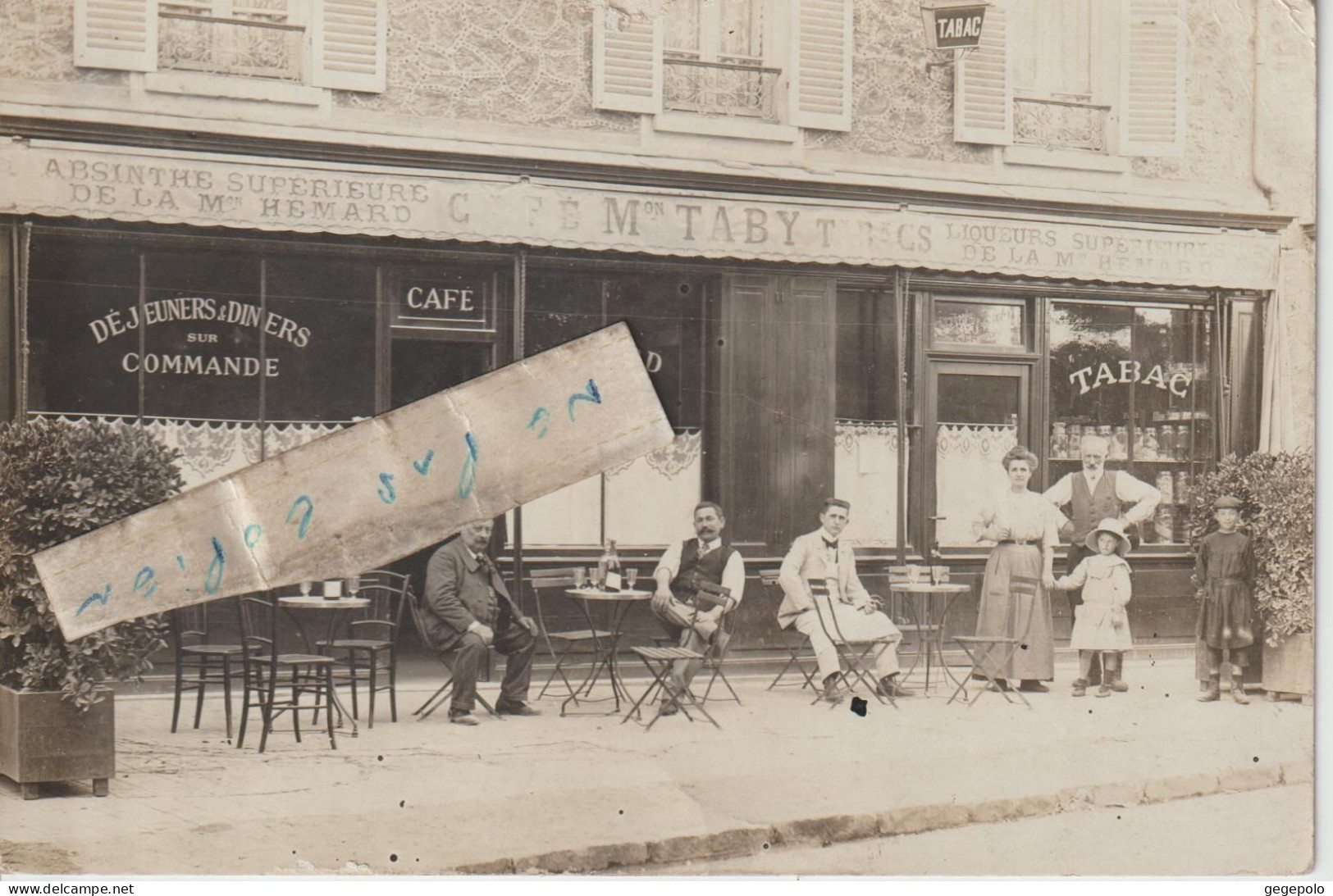 VIRY- CHÂTILLON - Maison TABY - Café Tabacs  (  Carte Photo ) - Viry-Châtillon