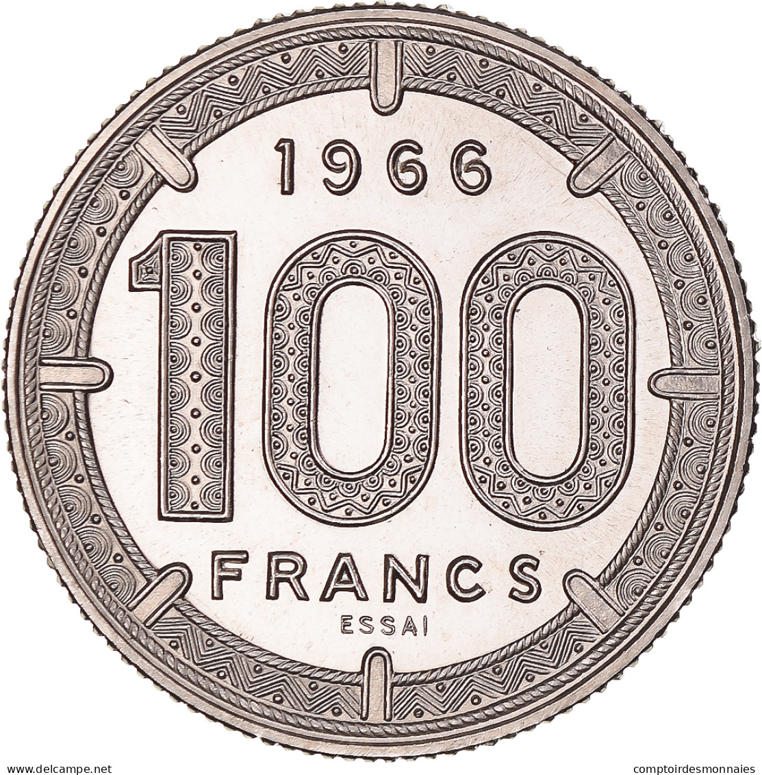 Monnaie, États De L'Afrique équatoriale, 100 Francs, 1966, Monnaie De Paris - Cameroun