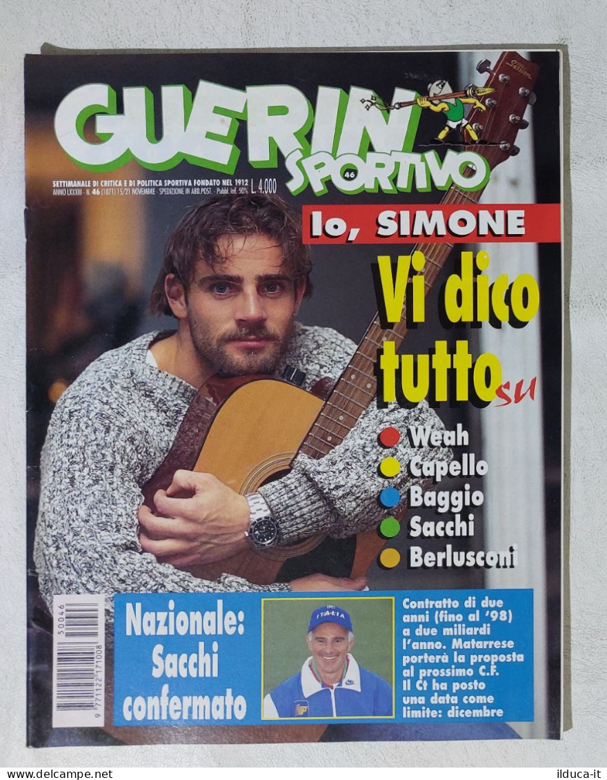 I115044 Guerin Sportivo A. LXXXIII N. 46 1995 - Weah Capello Baggio Sacchi - Sport