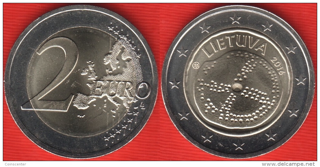 Lithuania 2 Euro 2016 "Baltic Culture" BiMetallic UNC - Lituania