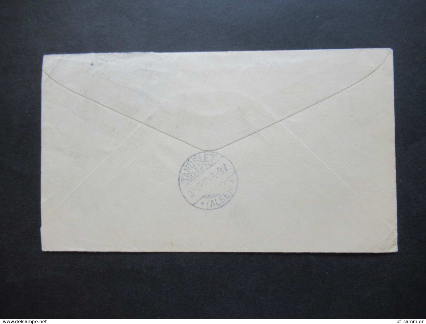 USA 1905 Ganzsachen Umschlag Mit ZuF Stempel Los Banos Cal. Nach Kettingholz Ank. Stempel Tandslet (Alser) - Lettres & Documents