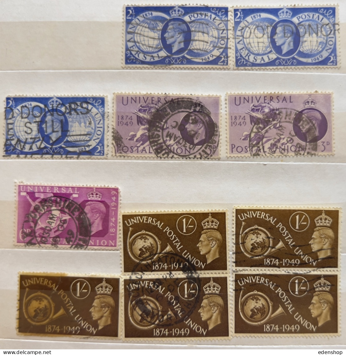 1937-1951 King George V1 COLLECTION 74 stamps mint and used (see description)