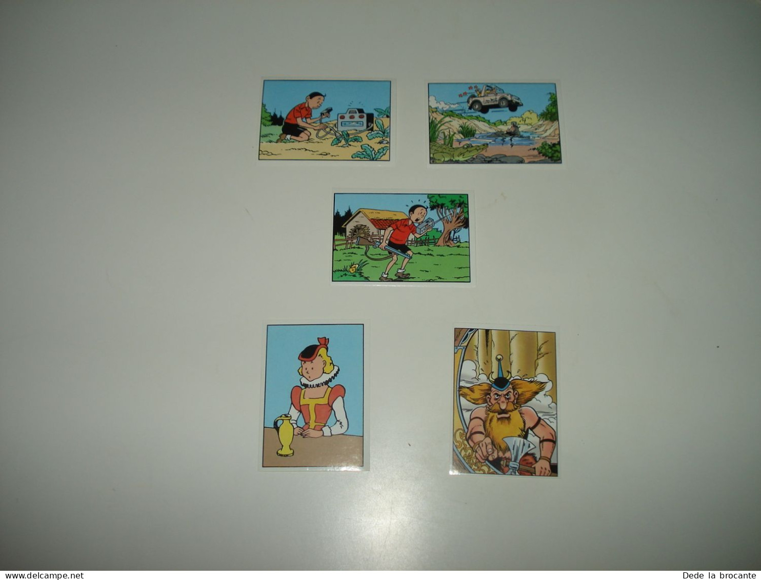 F4 ( 340 ) / Lot De 5 Chromos Autocollants " Bob Et Bobette " - Vandersteen 1995 - Chromos