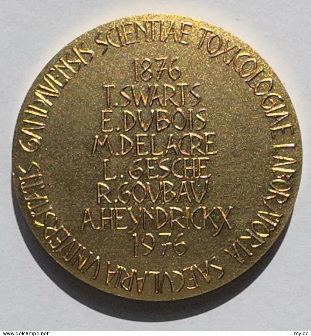 Médaille Bronze. 100ième Anniversaire Du Laboratoire Toxicologie. G. Vindevogel - Firma's