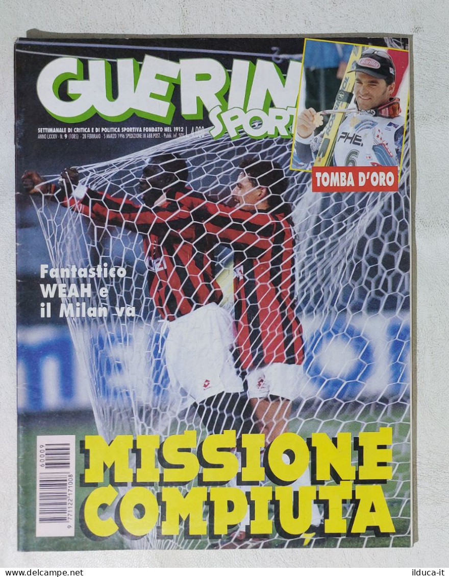 I115058 Guerin Sportivo A. LXXXIV N. 9 1996 - Alberto Tomba - Weah. Juve - Sport