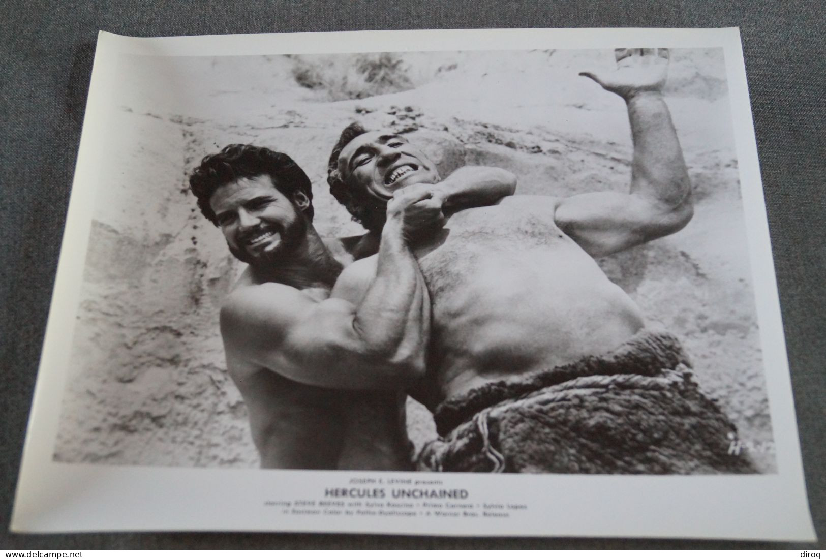 RARE,Steve Reeves, Grande Photo Originale Pour Le Cinéma,25,5 Cm. Sur 20,5 Cm. - Fotos