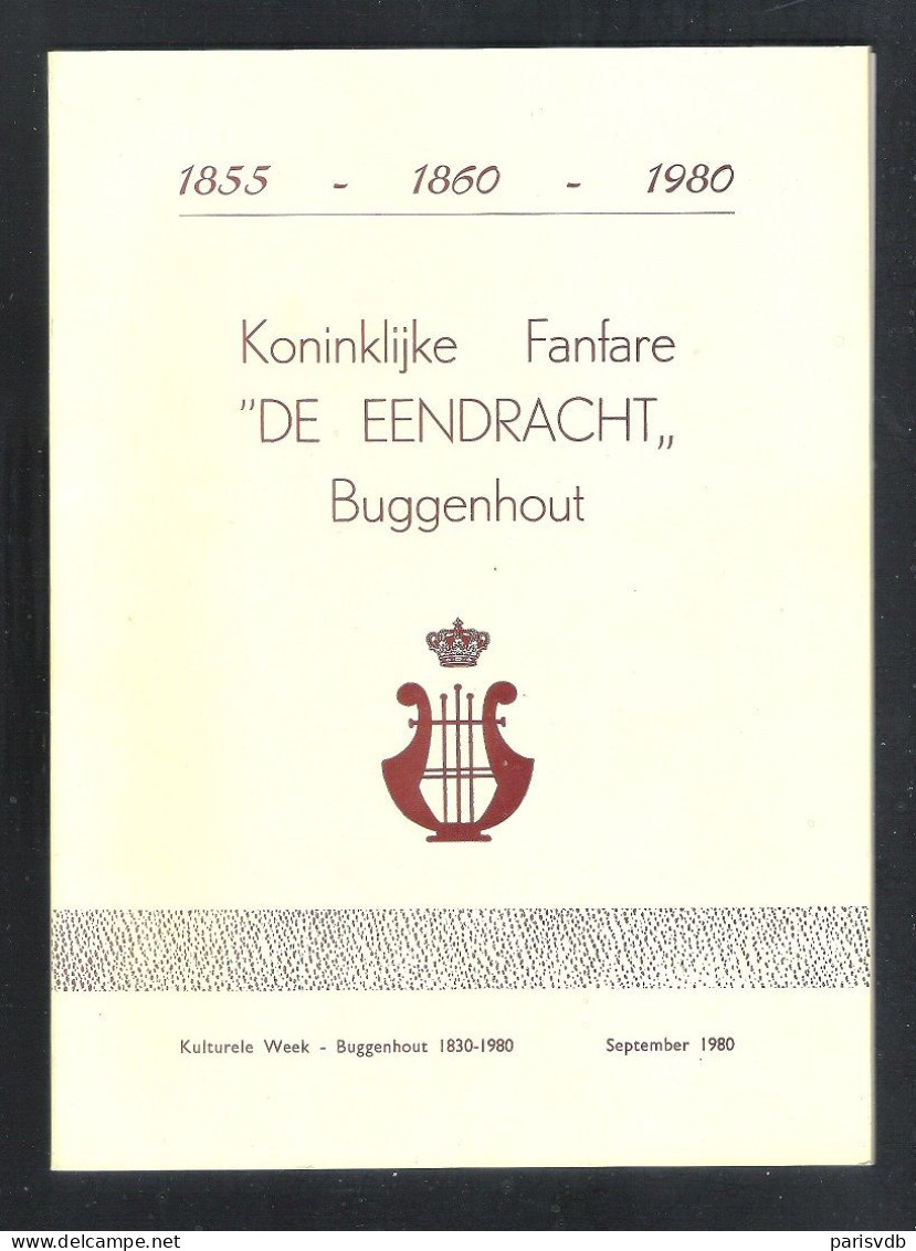 KONINKLIJKE FANFARE "DE EENDRACHT" BUGGENHOUT -1855-1860-1980 - SEPTEMBER 1980 - Antiquariat