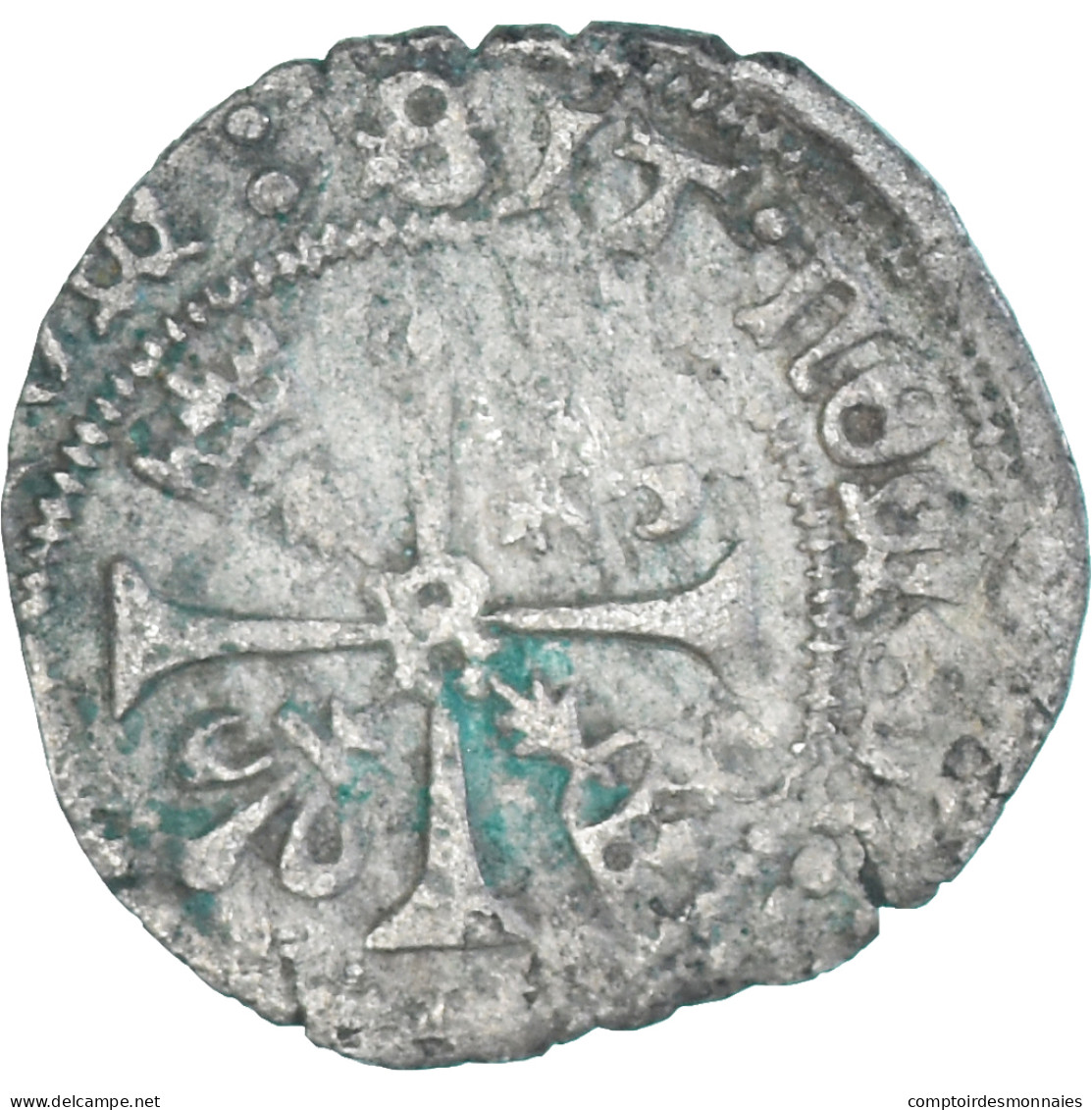 Monnaie, France, Charles VIII, Liard Au Dauphin De Bretagne, 1483-1498, TB+ - 1483-1498 Charles VIII The Affable