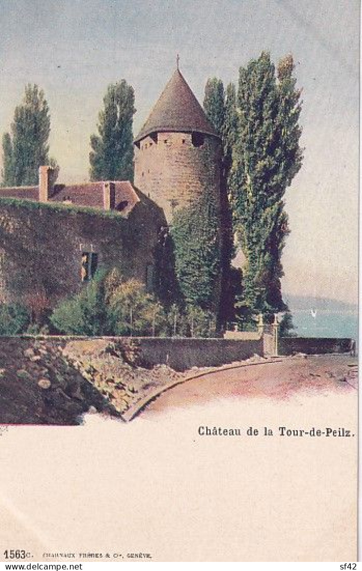 CHATEAU DE LA TOUR DE PEILZ                PRECURSEUR   COLORISEE - La Tour-de-Peilz