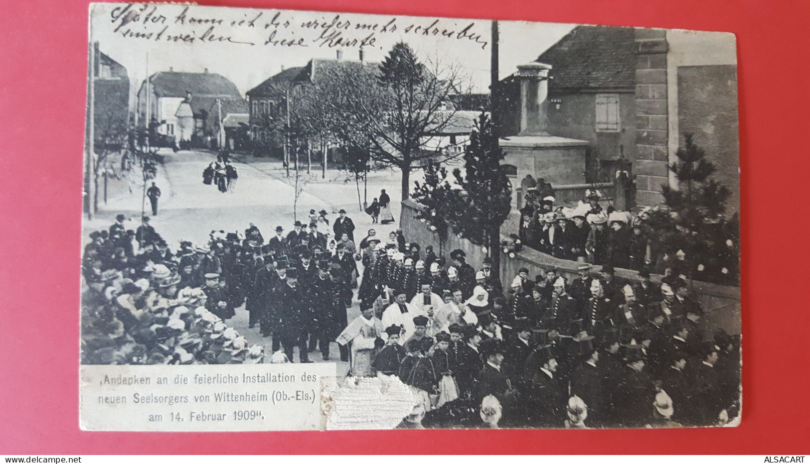 Wittenheim 1909 Seelsorgers , Cachet Train - Wittenheim