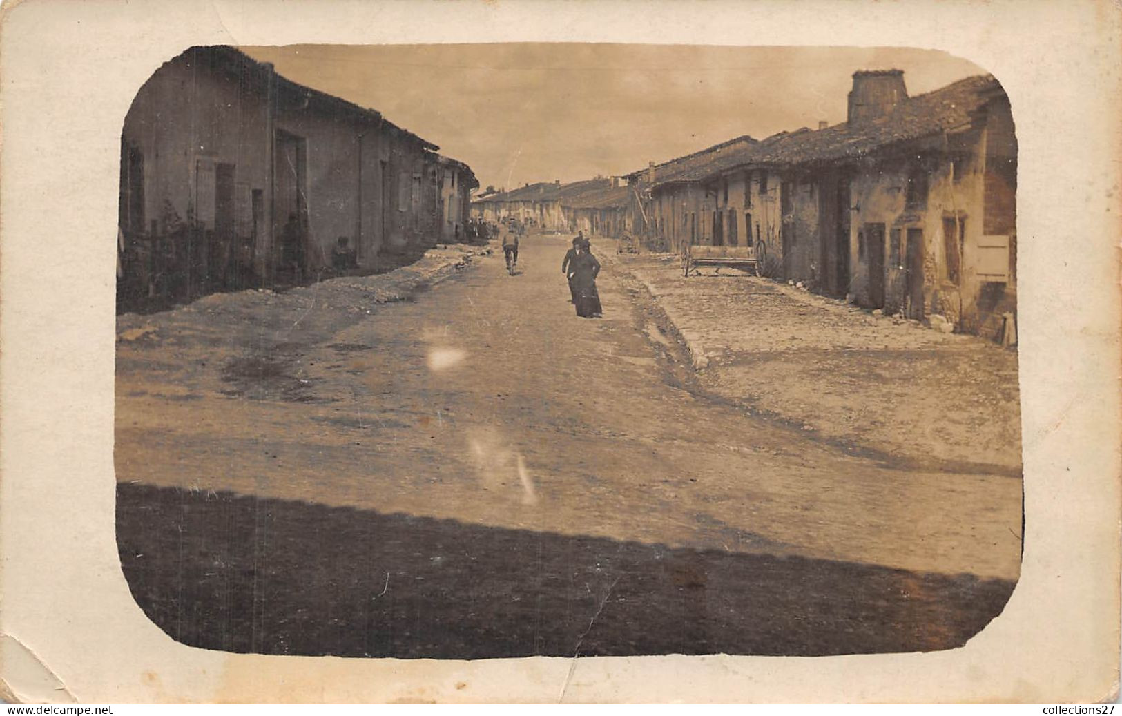 59-ESNES- CARTE-PHOTO- UNE RUE - Sonstige & Ohne Zuordnung