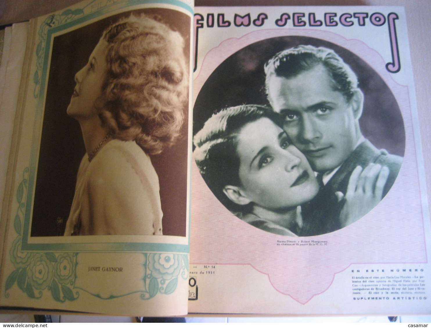 FILMS SELECTOS 12/37 1931 728 Pgs. Cine Film Cinema Movie Actor Actress Weight +2kg CONSULT Previously Shipping Costs - [4] Thèmes