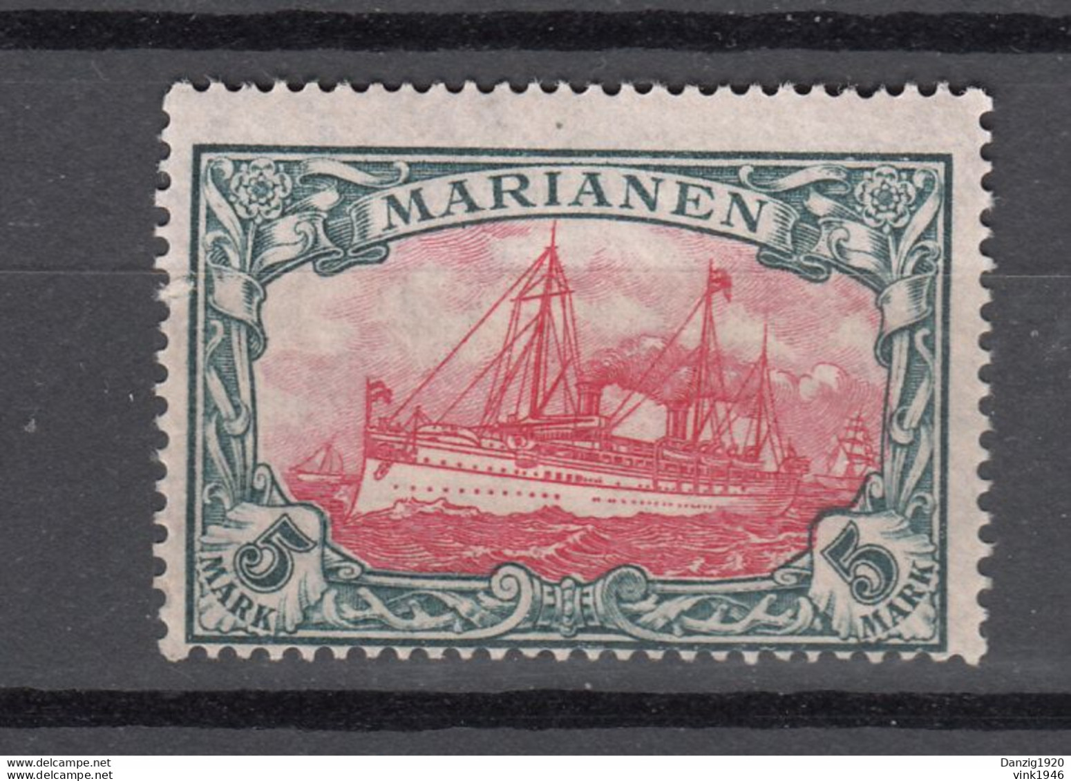 Deutsche  Kolonie Marianen 1916,1W,Mi. 21B, Kaiserjacht  Hohenzollern,geprüft,Postfrisch(D3133) - Mariannes