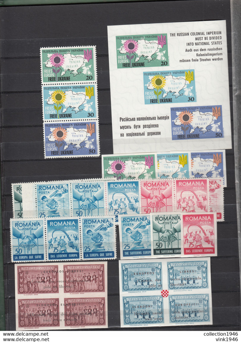 Romania Croatia,exile,europa,cept,europe,Huge Collection With TOP Issues,MNH/Postfris,Used/Gestempeld(C460) - Sammlungen