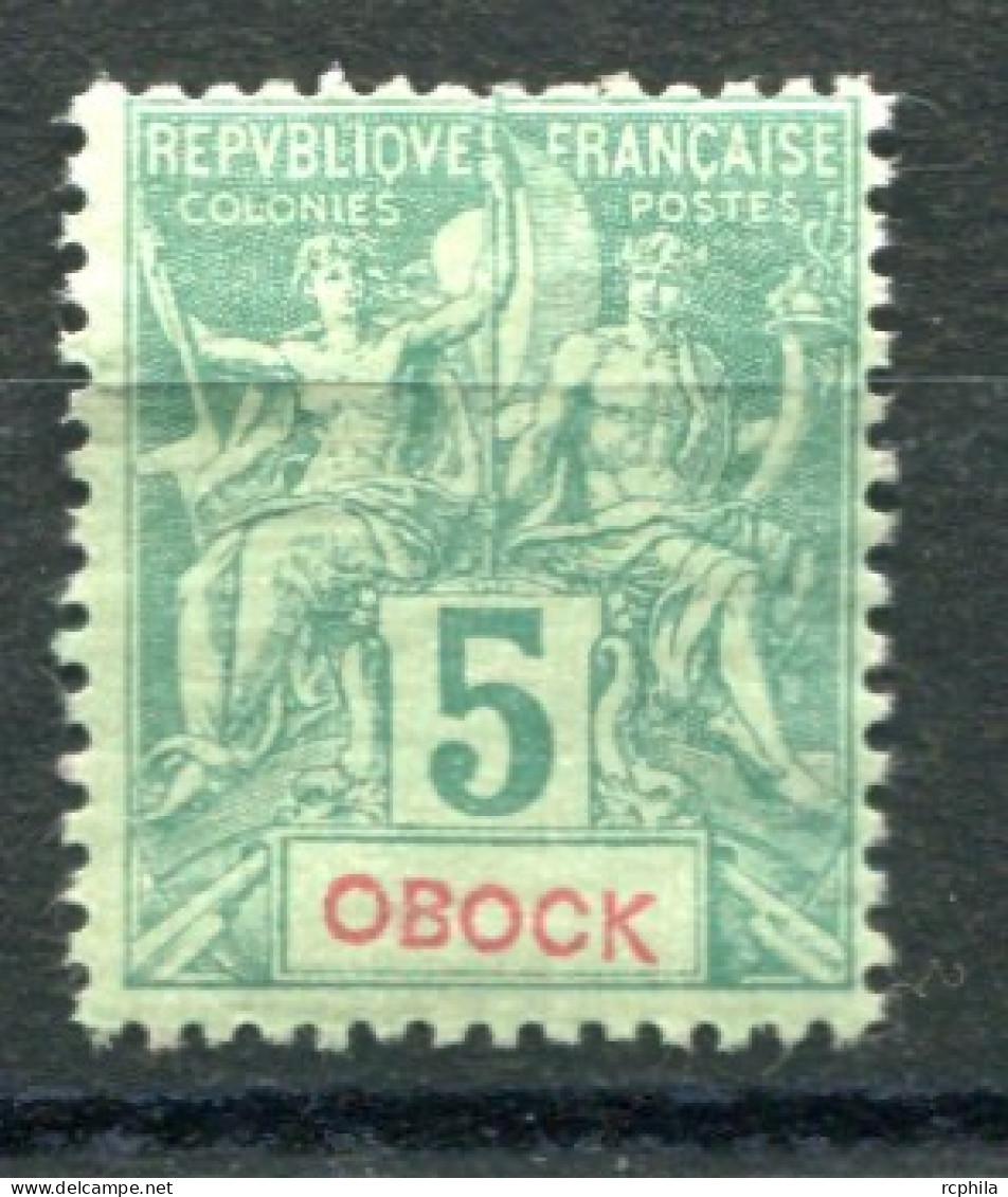 RC 25457 OBOCK COTE 6,50€ N° 35 - 5c TYPE GROUPE NEUF * MH TB - Unused Stamps