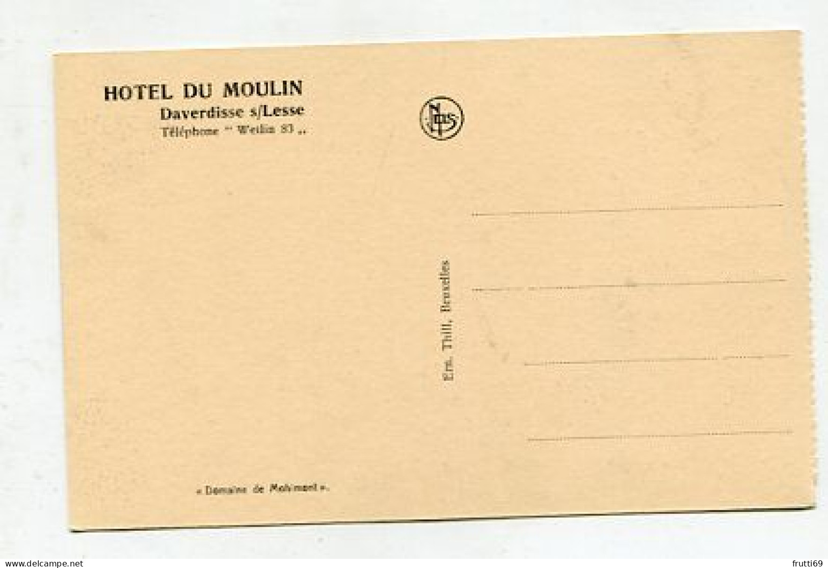 AK 138649 BELGIUM - Daverdisse S/Lesse - Hotel Du Moulin - Domaine De Mohimont - Daverdisse