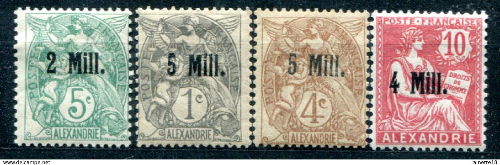 Alexandrie    35 * - 37/39 * - Unused Stamps