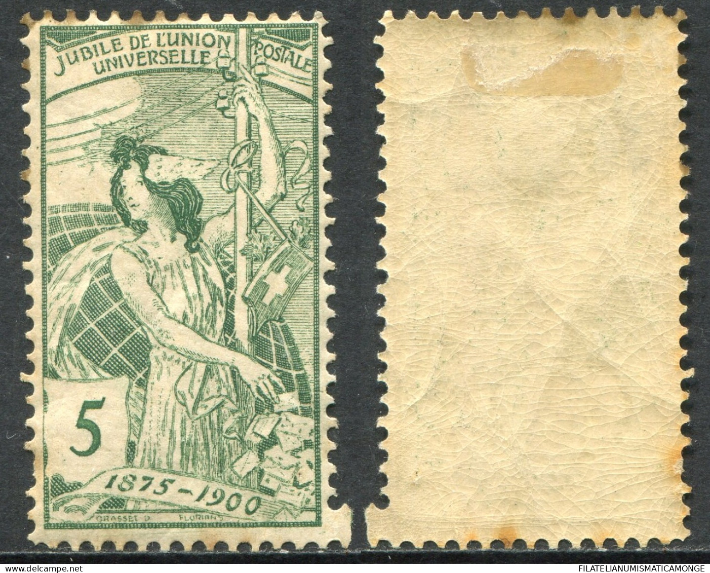 Suiza 1900 Correo 86 */US 5 Ctms. 1900 Verde  - Neufs