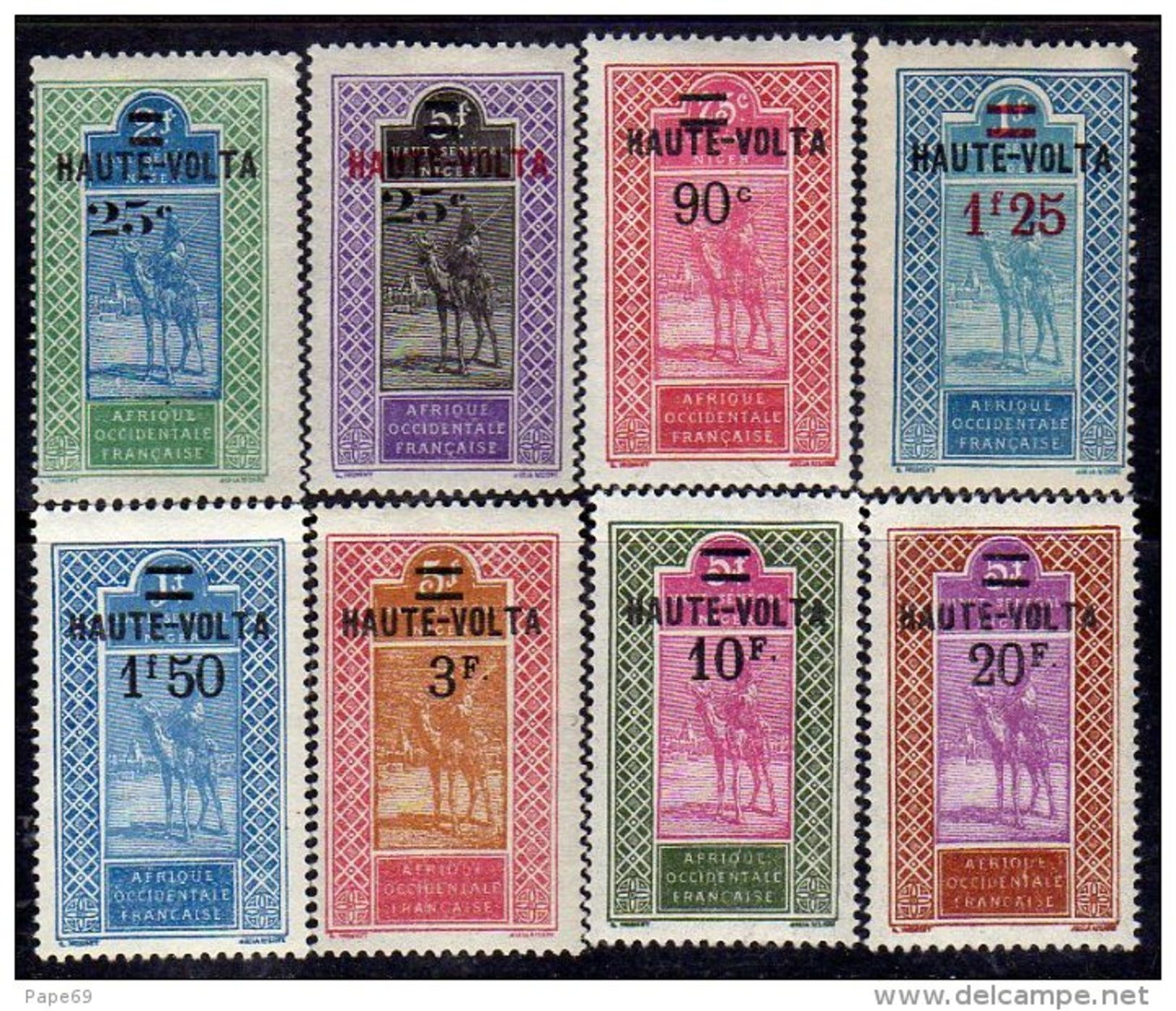 Haute Volta  N ° 33 / 40 X  La Série Des 8 Valeurs Surchargées, Trace De  Charnière Sinon  TB - Unused Stamps