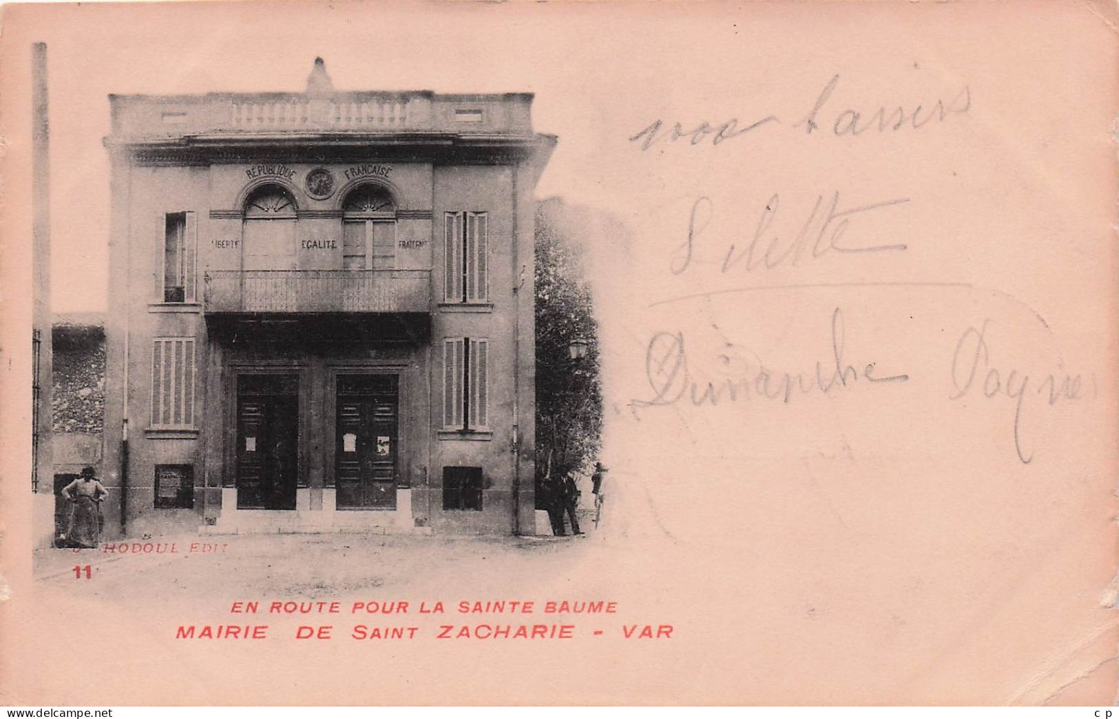 Saint Zacharie - Mairie - CPA °J - Saint-Zacharie