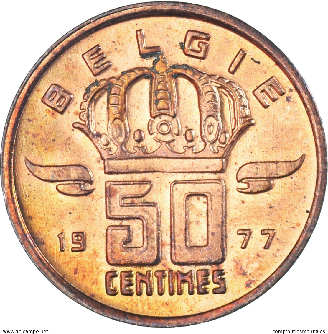 Monnaie, Belgique, 50 Centimes, 1977 - 50 Cent