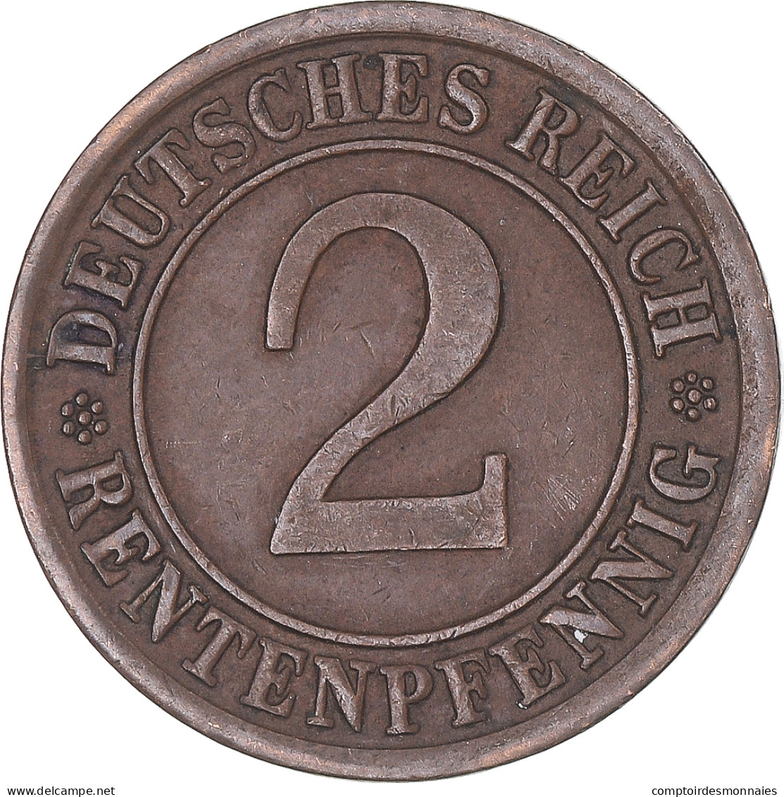 Monnaie, Allemagne, 2 Rentenpfennig, 1924 - 2 Rentenpfennig & 2 Reichspfennig