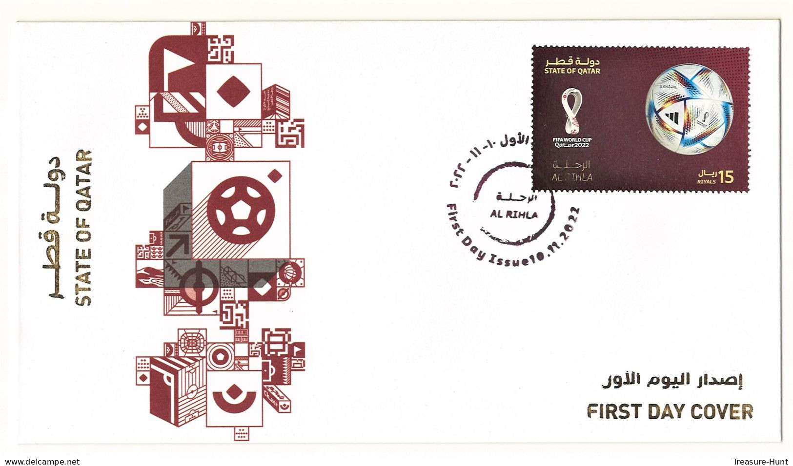 Complete Set Of First Day Covers - QATAR 2022 FIFA World Cup Soccer Football Championship - 11 Stamps Sets, 15 FDC's - 2022 – Qatar