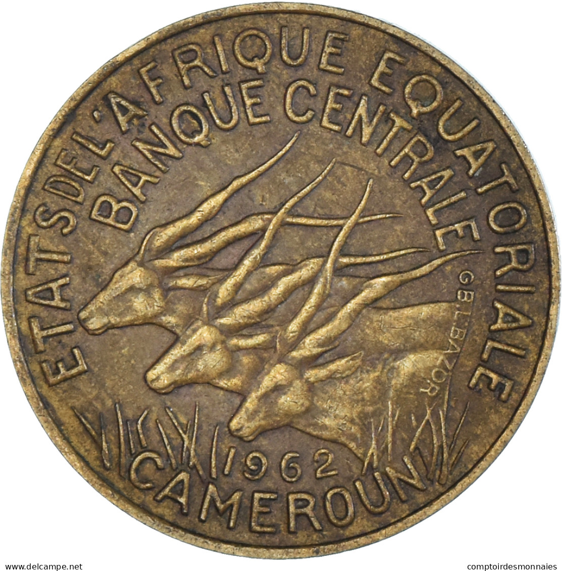 Monnaie, Cameroun, 10 Francs, 1962 - Kamerun