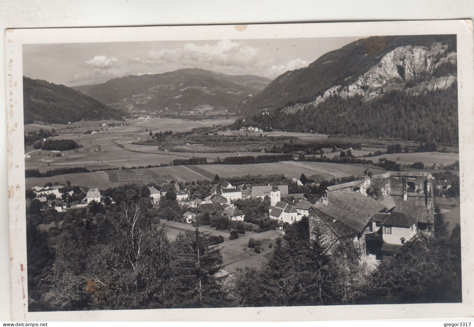 D121)  OBERVELLACH Mölltal - KIRCHE U. Häuser Details ALT Sehr Alt PLZ 9821 - Obervellach