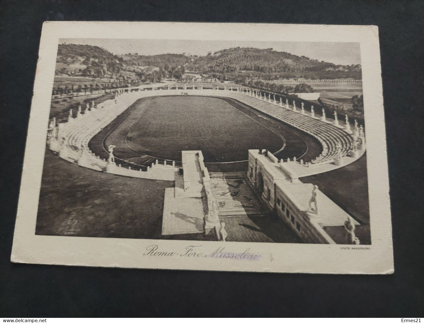 Cartolina 1955. Roma.  Foro Mussolini. Viaggiata. Condizioni Buone. - Stadiums & Sporting Infrastructures