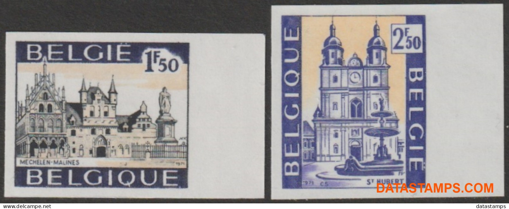 België 1971 - Mi:1667/1668, Yv:1614/1615, OBP:1614/1615, Stamp - □ - Toeristische Uitgifte  - 1961-1980
