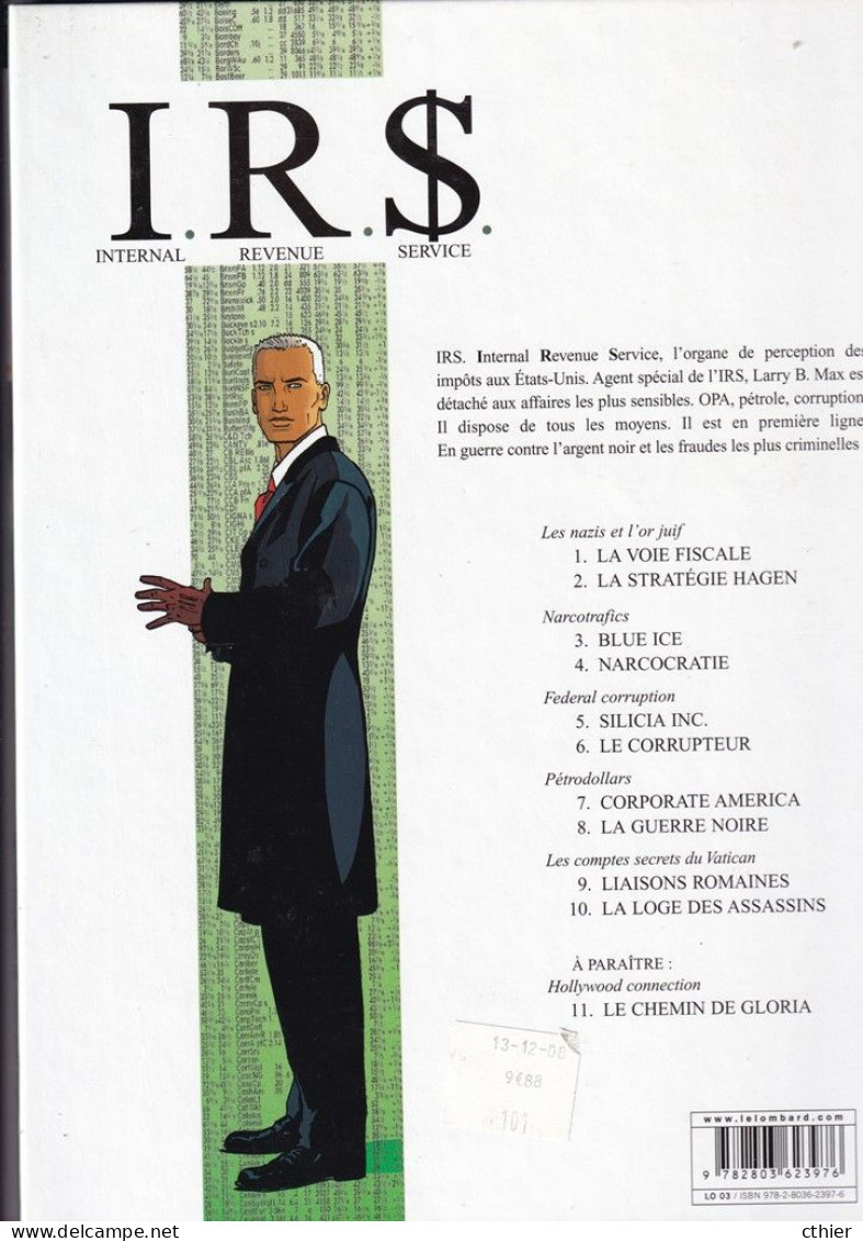 IRS - La Loge Des Assassins - E.O. N°10 - I.R.$.