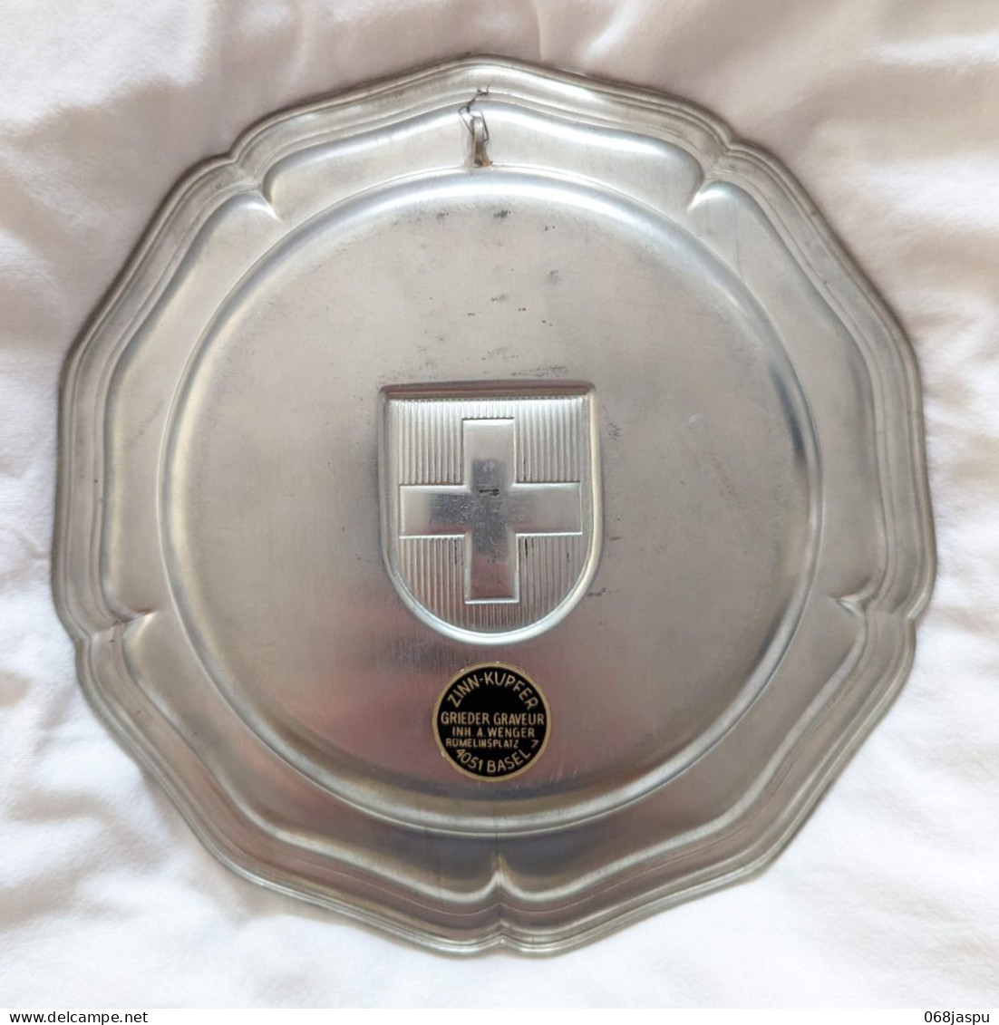 Assiette Etain 25 Ans CHB Allschwil Suisse - Tins