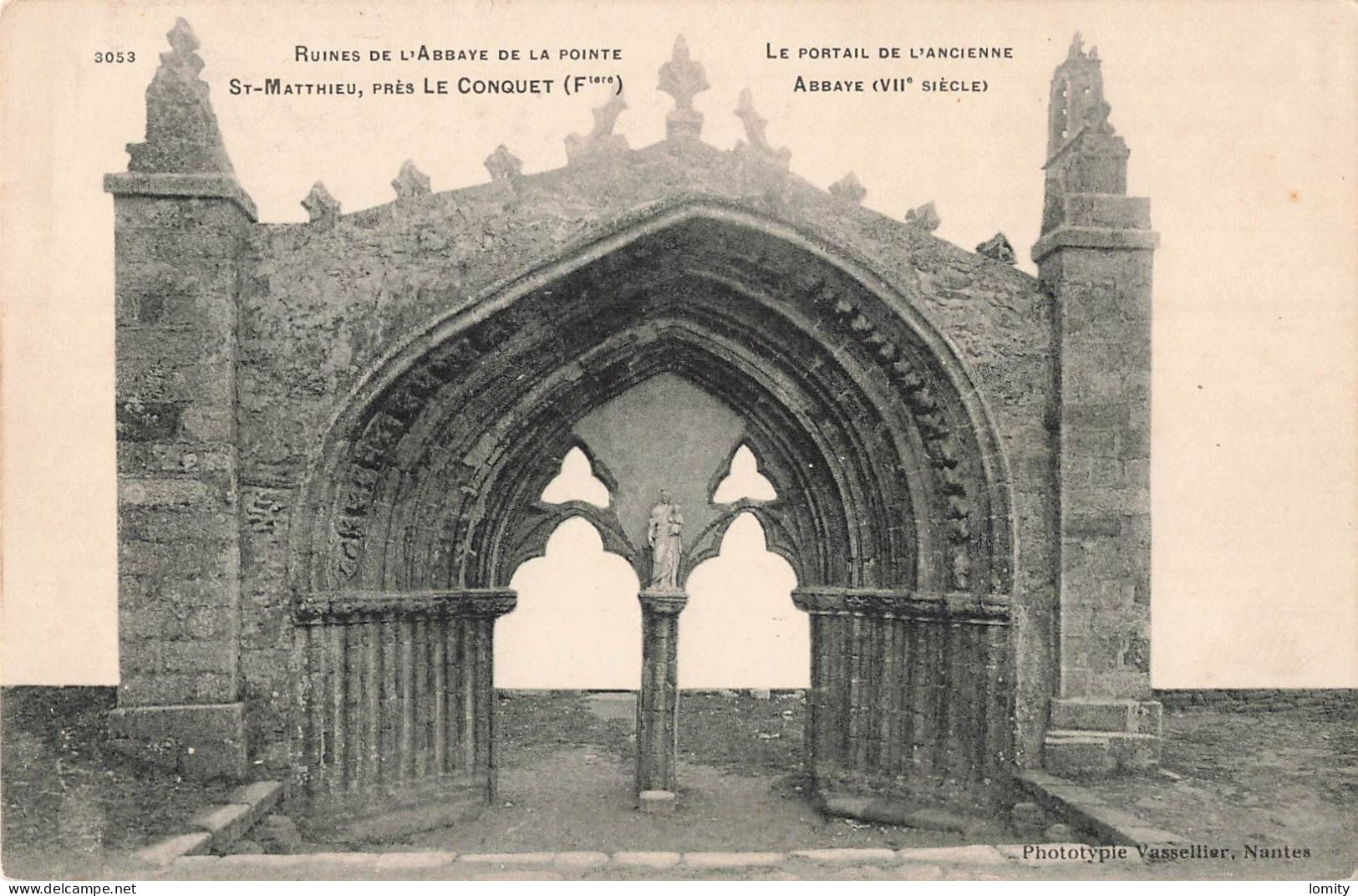 29 Ruines Abbaye Pointe Saint Matthieu Mathieu Le Portail De L' Ancienne Abbaye CPA Plougonvelin - Plougonvelin