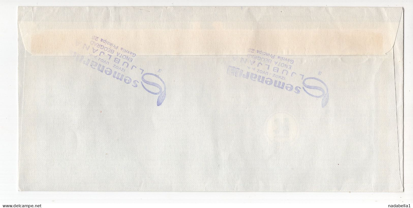 1989. YUGOSLAVIA,SLOVENIA,SEMENARNA,LJUBLJANA,HEADED RECORDED COVER - Lettres & Documents