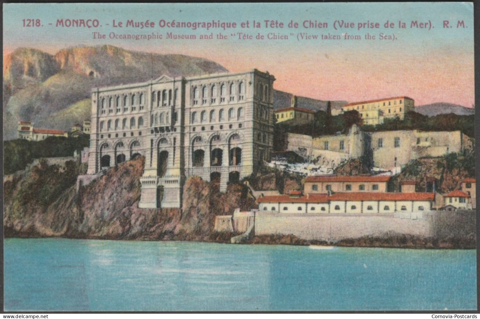 Le Musée Océanographique Et La Tête De Chien, Monaco, C.1920s - Rostan Et Munier CPA RM1218 - Musée Océanographique