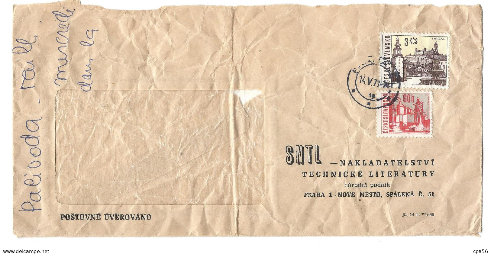 Enveloppe 2 Stamps - Briefe U. Dokumente
