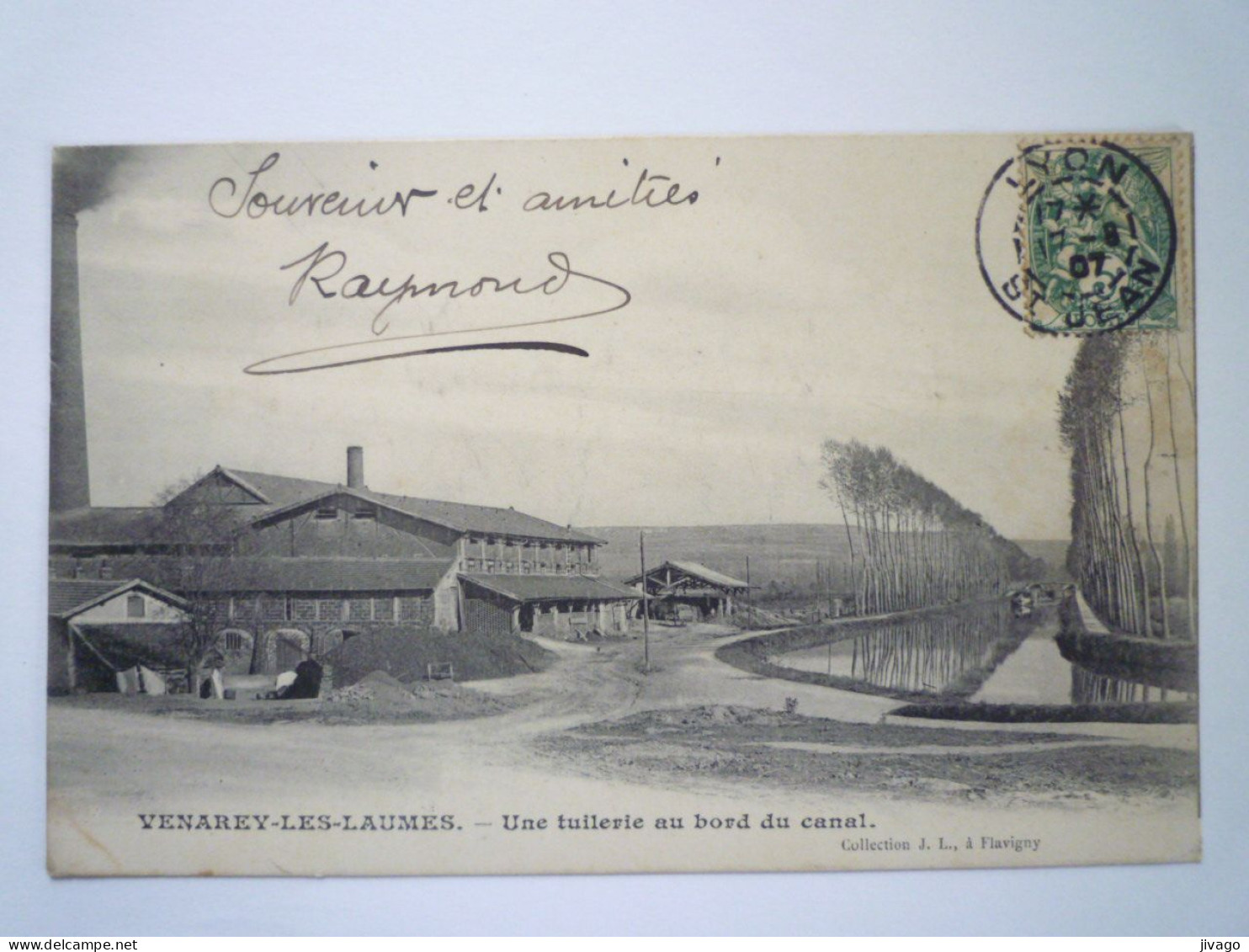 2023 - 1637  VENAREY-LES-LAUMES  (Côte D'Or)  :  Une TUILERIE Au Bord Du Canal   1907   XXX - Venarey Les Laumes