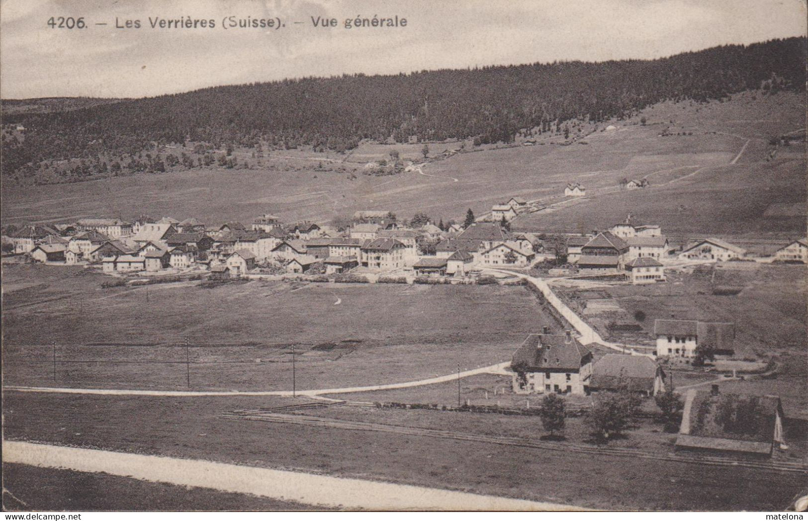 SUISSE NE NEUCHATEL LES VERRIERES VUE GENERALE - Les Verrières