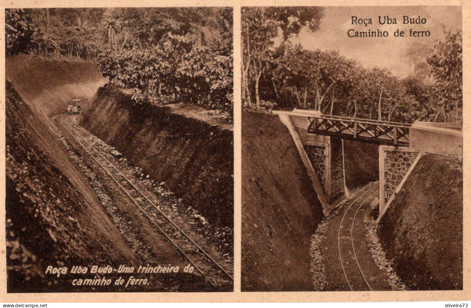 S.  SÃO TOMÉ - Roça Uba Buda - Uma Trincheira Do Caminho De Ferro - Roça Uba Budo - Caminho De Ferro - São Tomé Und Príncipe