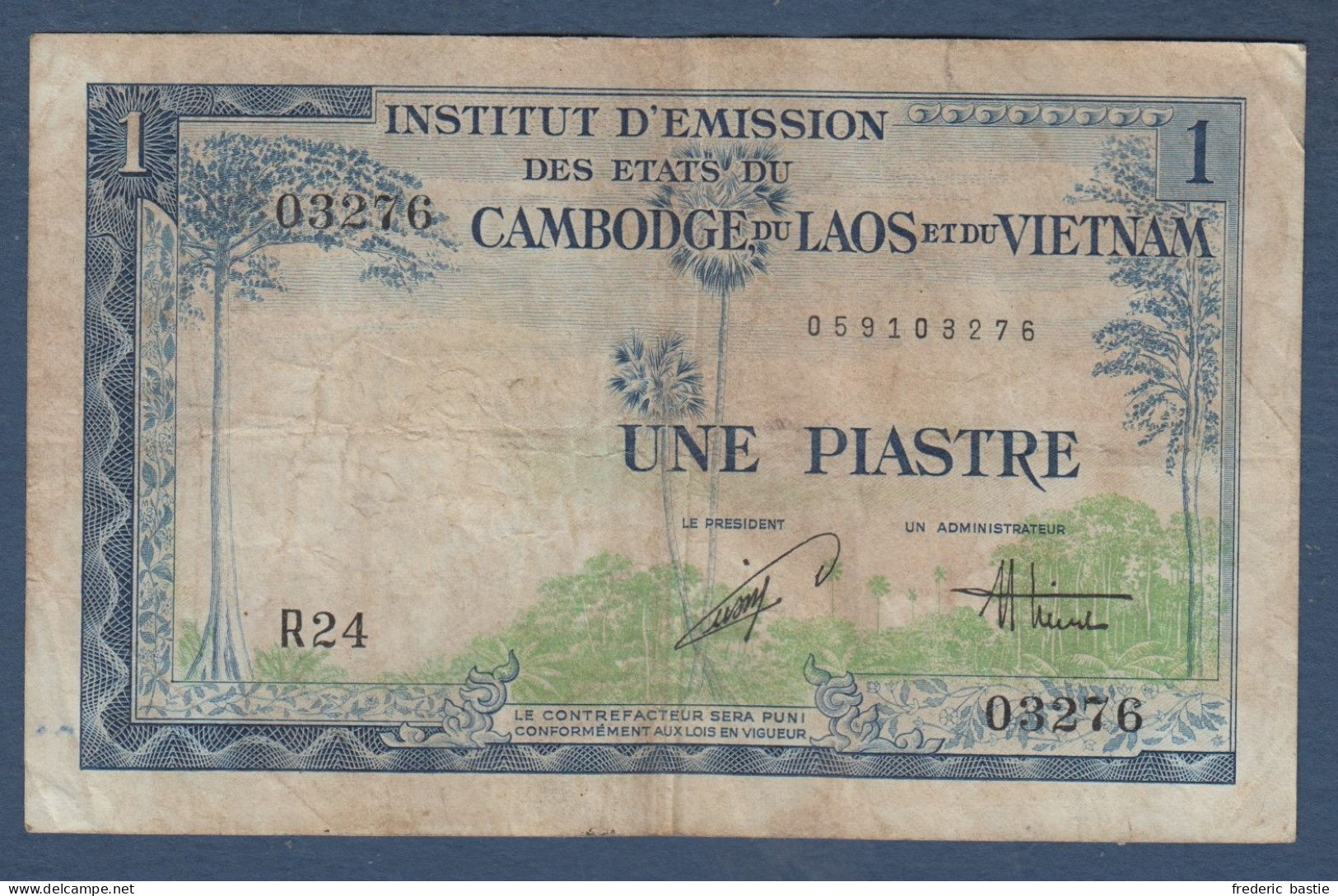 INDOCHINE - VIET NAM - Billet De 1 Piastre - Indochine