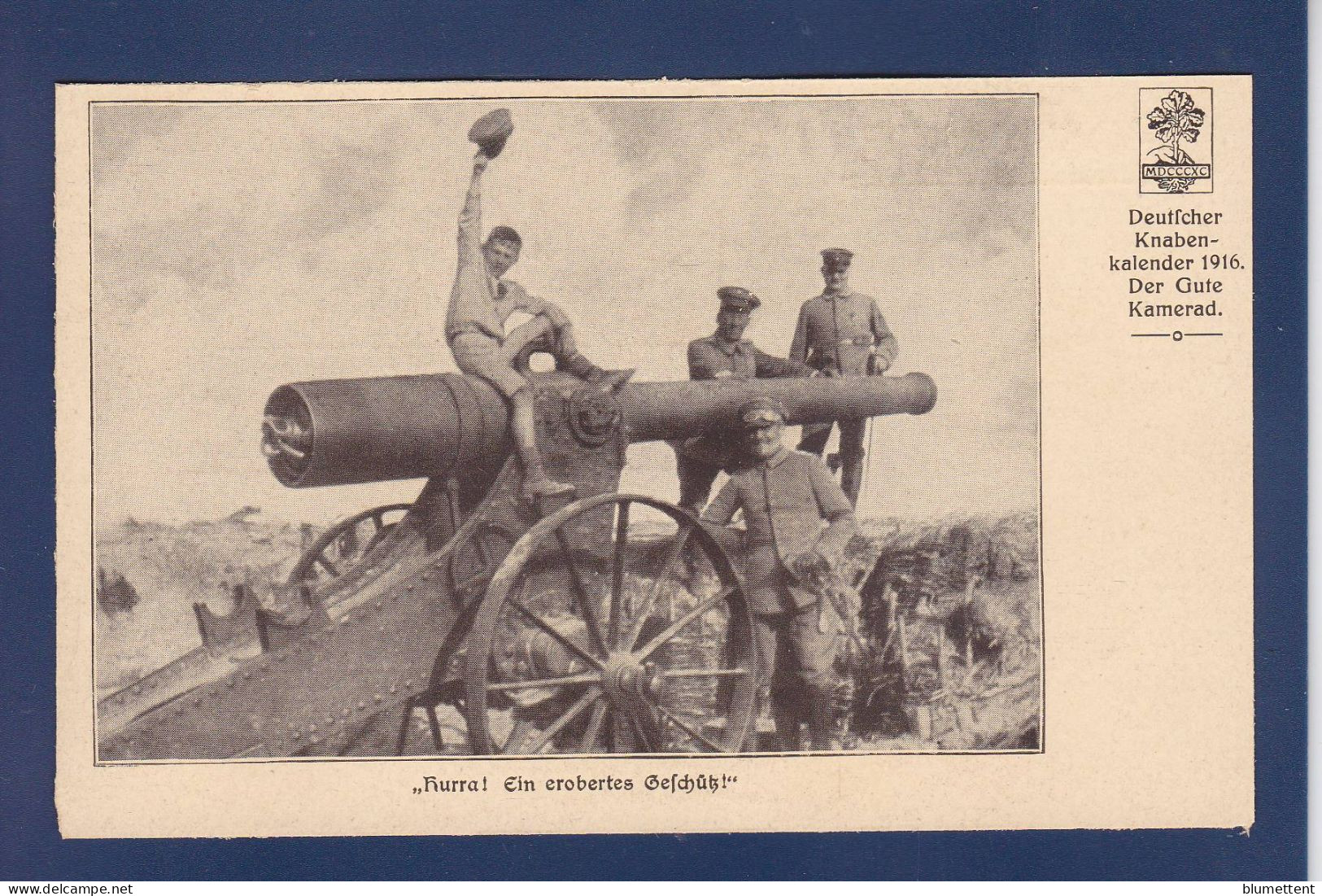 CPA Allemagne Canon 1916 Guerre War Non Circulé - Andere & Zonder Classificatie